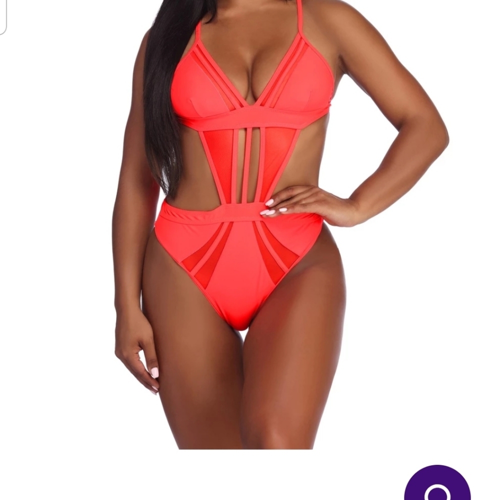 Coral 1 piece swimsuit